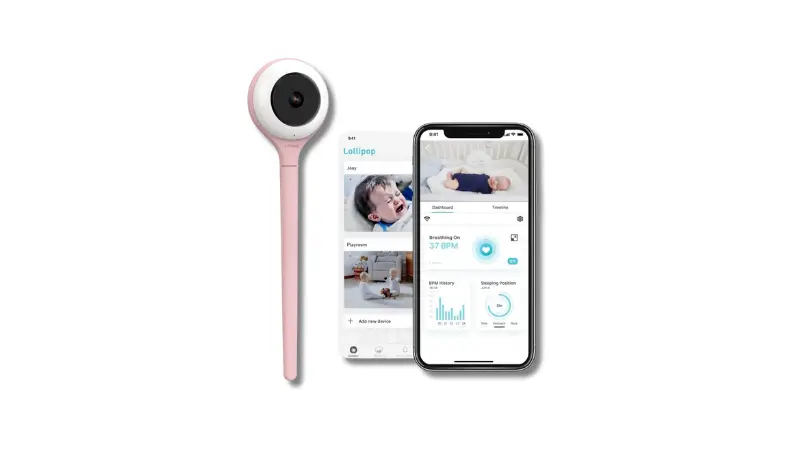 Lollipop Baby Camera Monitor, Cotton Candy