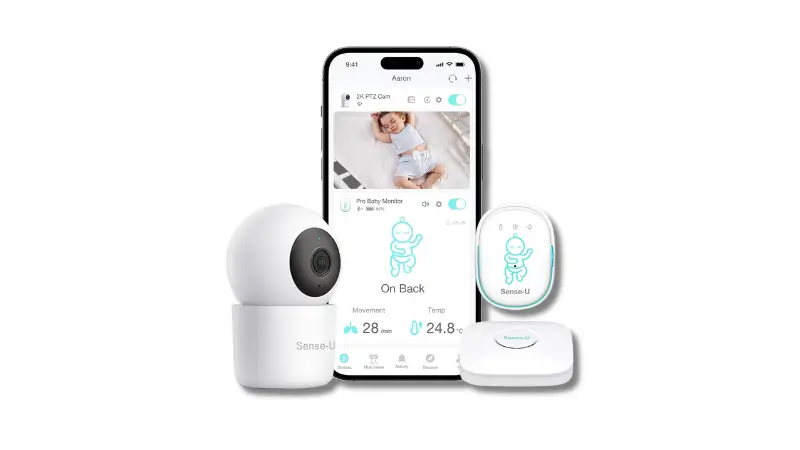 Sense-U Smart Baby Monitor Tracks Baby's abdominal Movement