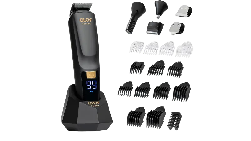 OLOV For Man Beard Trimmer, 21 Piece All-in-One Mens Grooming Kit